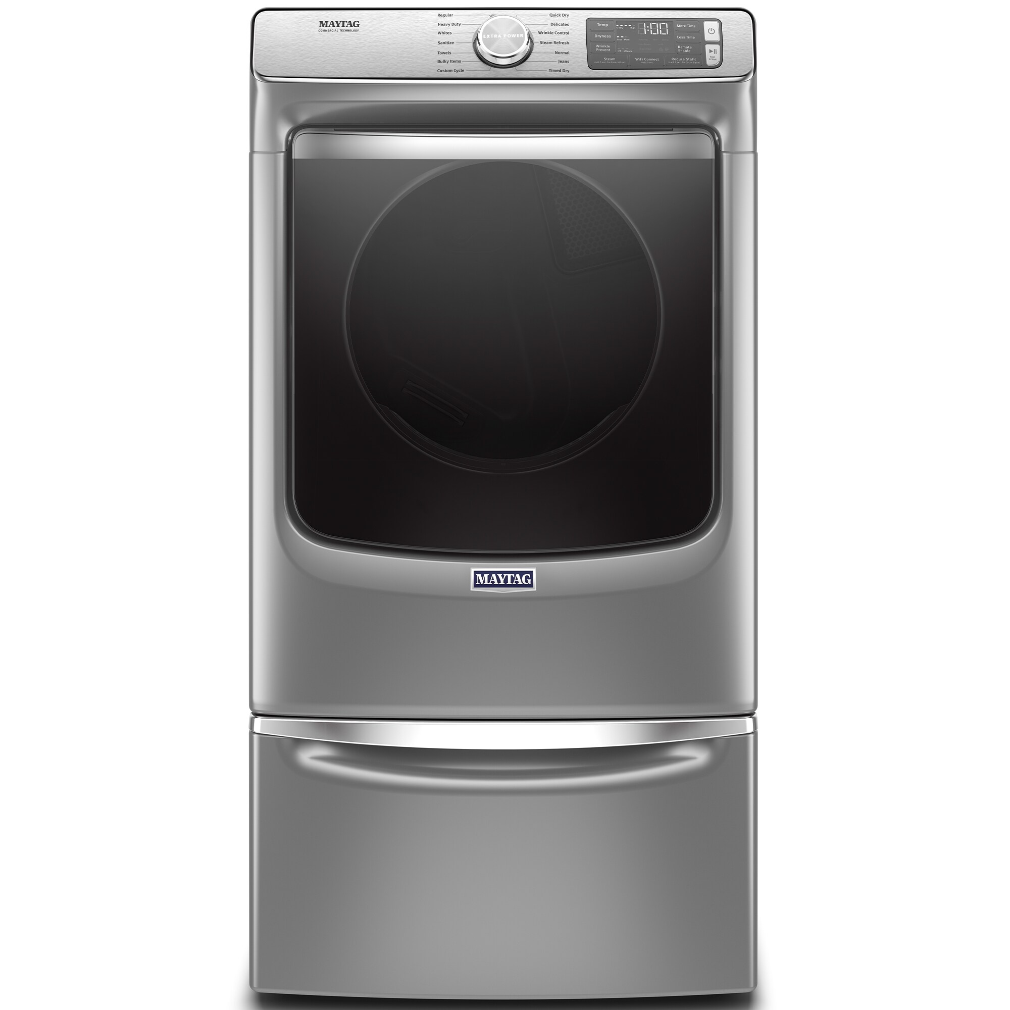 Maytag 27 in. 7.3 cu. ft. Smart Stackable Electric Dryer with Extra ...