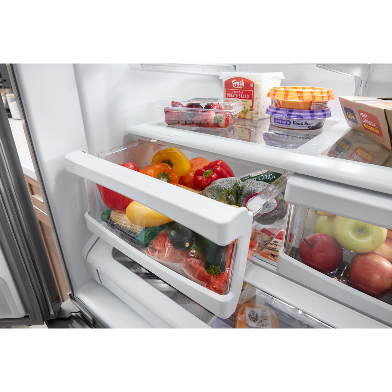 Maytag 36 in. 25.2 cu. ft. French Door Refrigerator with Ice Maker ...