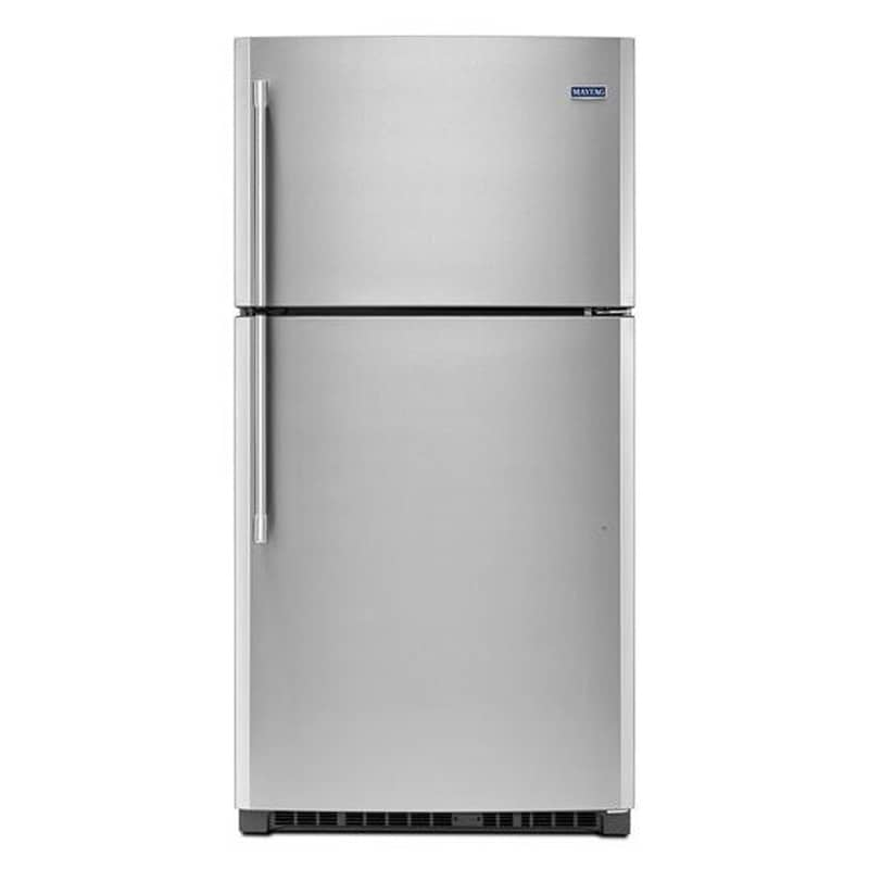 Maytag 33 in. 21.2 cu. ft. Top Freezer Refrigerator Stainless Steel P.C. Richard & Son