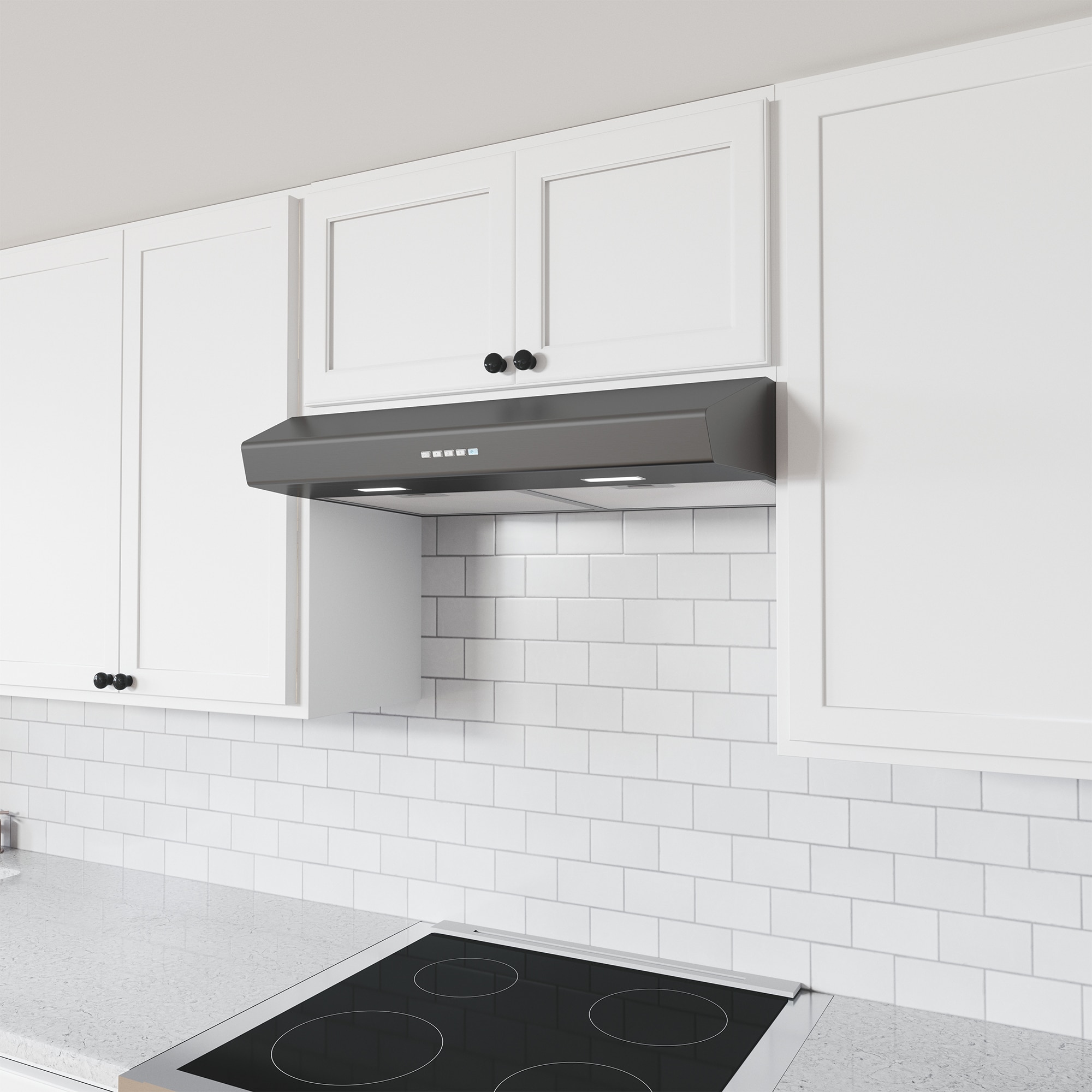 Zephyr 30 in. Standard Style Range Hood with 3 Speed Settings, 400 CFM ...