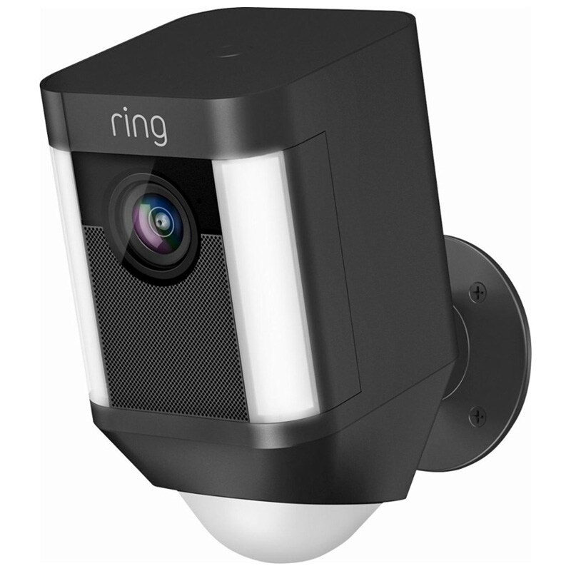 Ring Wireless Spotlight Cam Battery Powered Outdoor Security Camera - Black (8SB1S7-BEN0)