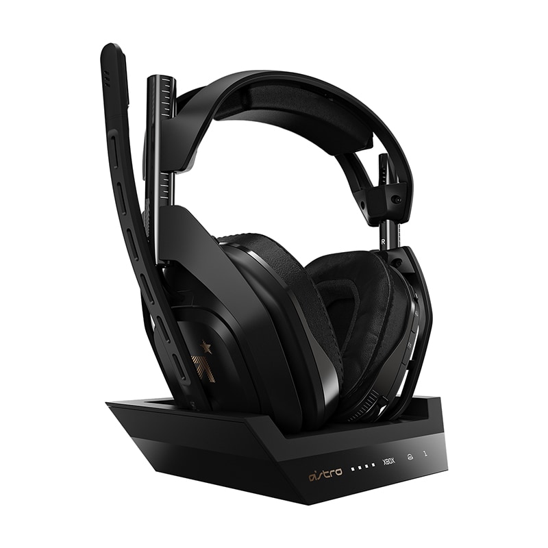 Astro Gaming A50 Wireless Stereo Headset + Base Station for Xbox Series X/S, Xbox One/PC (Black/Gold) (939-001680)