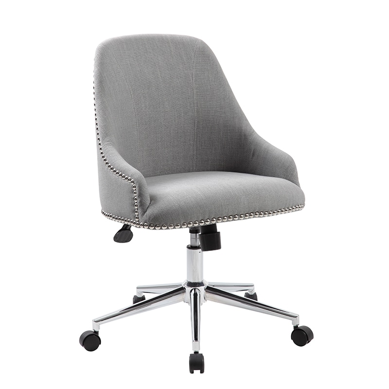 Boss Carnegie Linen Desk Chair - Grey (B516C-GY)
