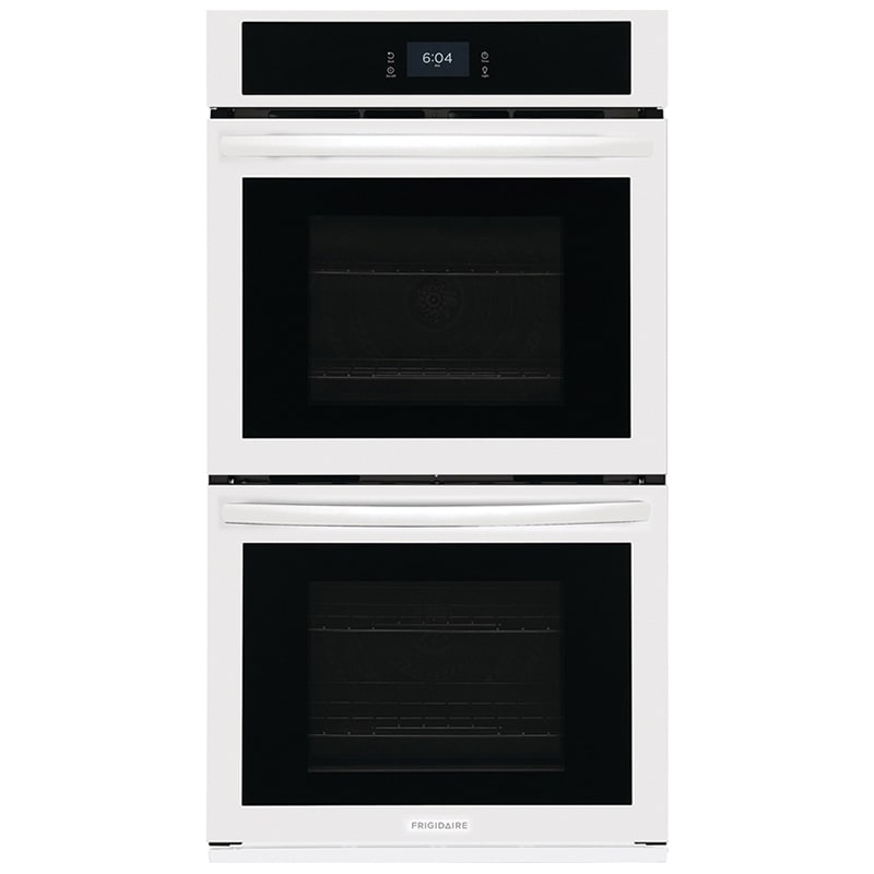 Frigidaire 27" 7.6 Cu. Ft. Electric Double Wall Oven with Standard Convection & Self Clean - White (FCWD2727AW)