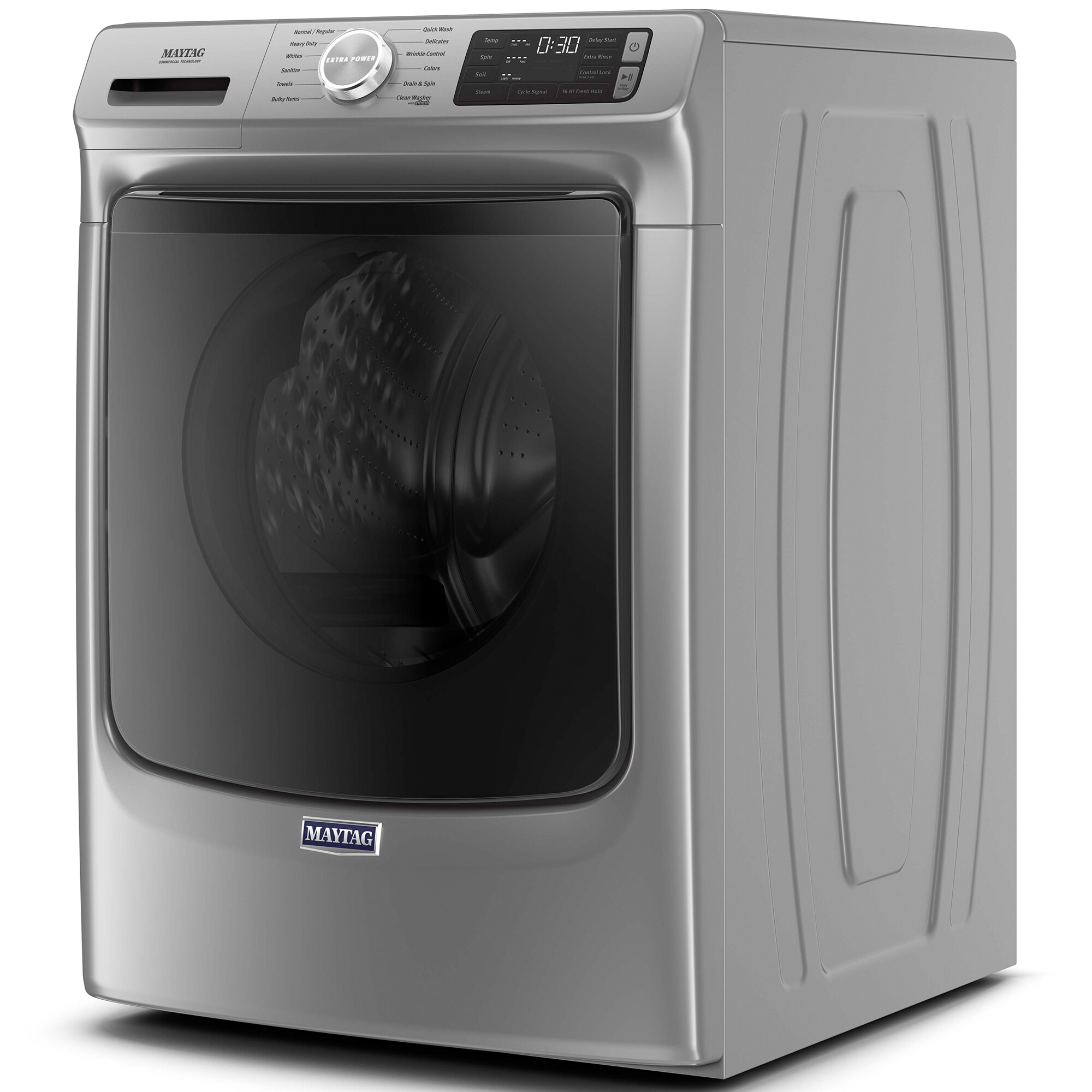 Maytag 27 in. 4.8. cu. ft. Stackable Front Load Washer with Extra Power ...