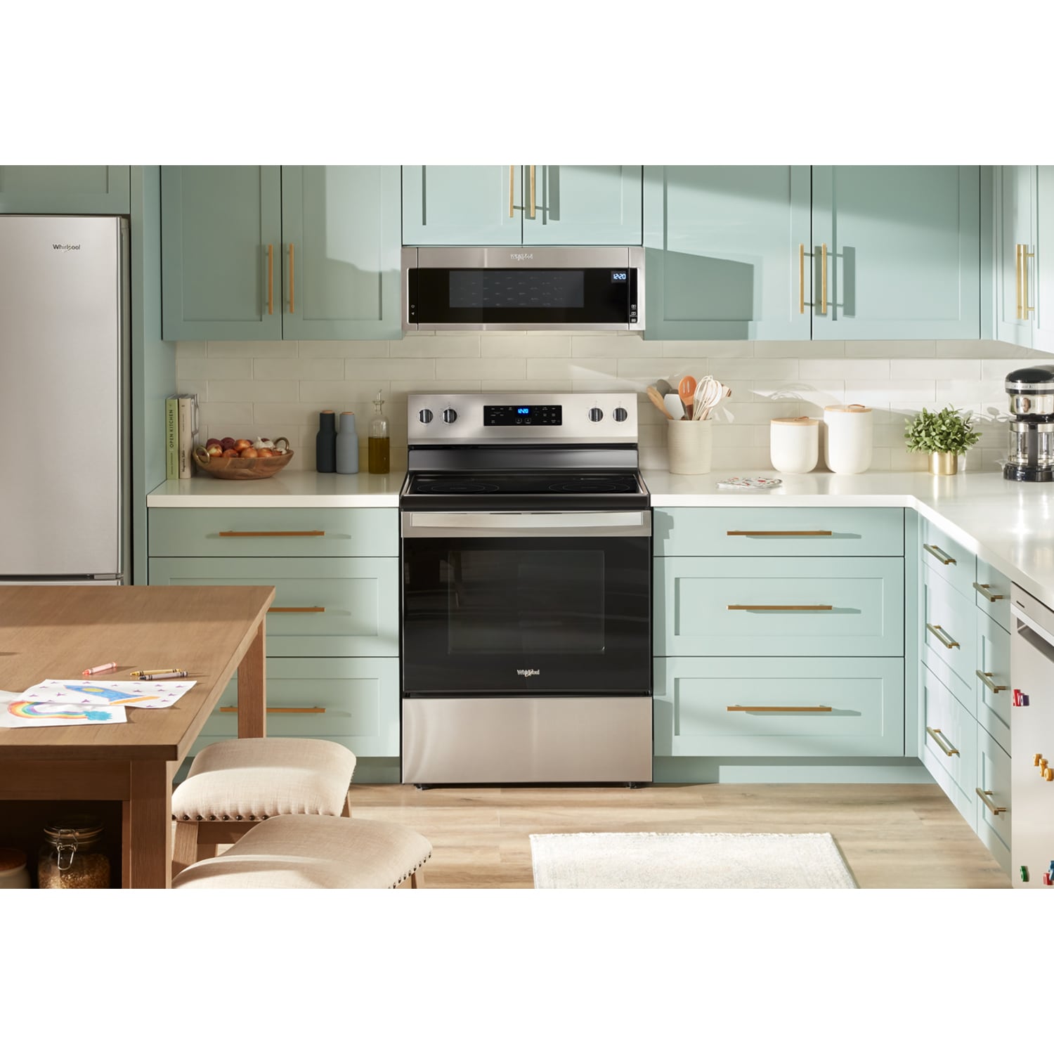 Whirlpool 30 in. 5.3 cu. ft. Oven Freestanding Electric Range with 4 ...