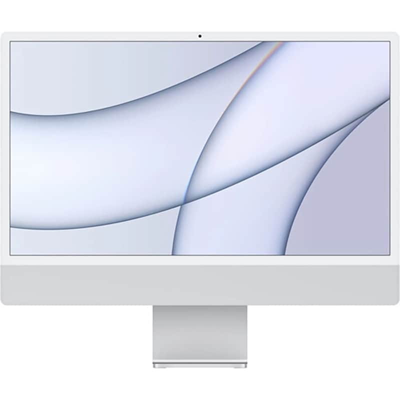 Apple iMac with 4.5K 24" Retina Display, Apple M1 8-core, 8GB RAM, 256GB SSD, Apple 7-core GPU, MacOS - Silver (MGTF3LL-A)