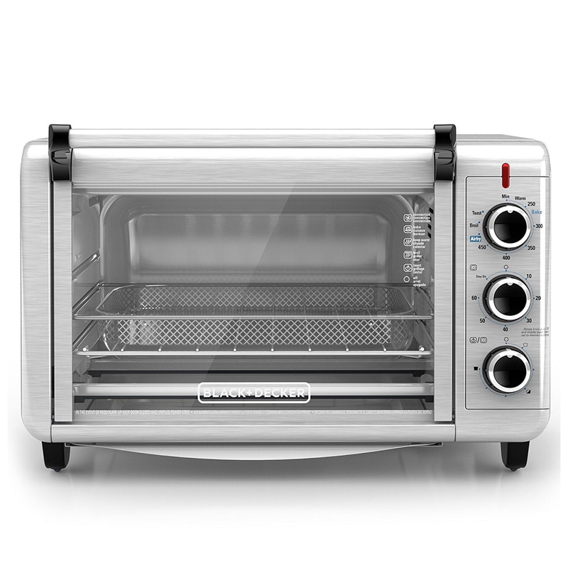 Black & Decker Crisp n Bake Air Fryer Toaster Oven - Stainless Steel ...