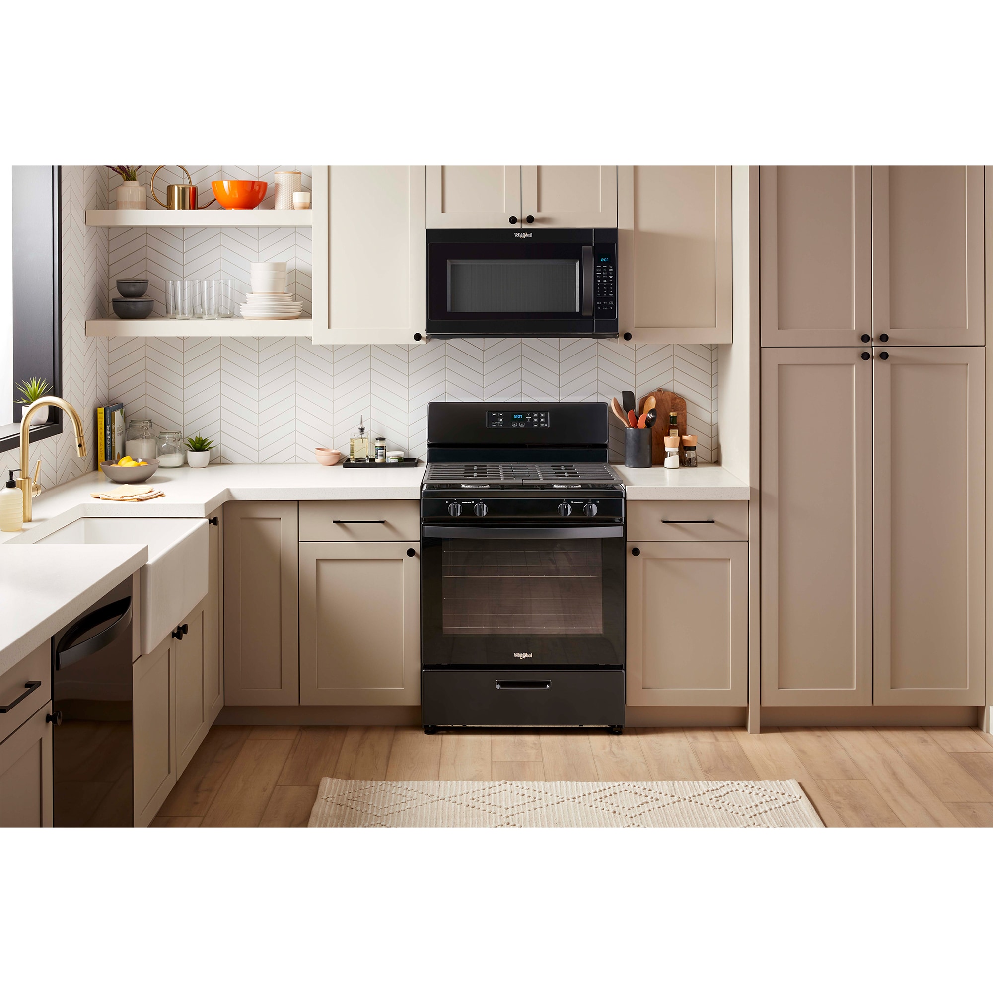 Whirlpool 30 in. 5.1 cu. ft. Oven Freestanding Gas Range with 4 Sealed ...