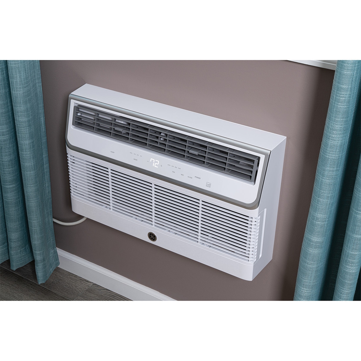 Ge Btu Smart Energy Star Through The Wall Air Conditioner With Fan Speeds Sleep Mode