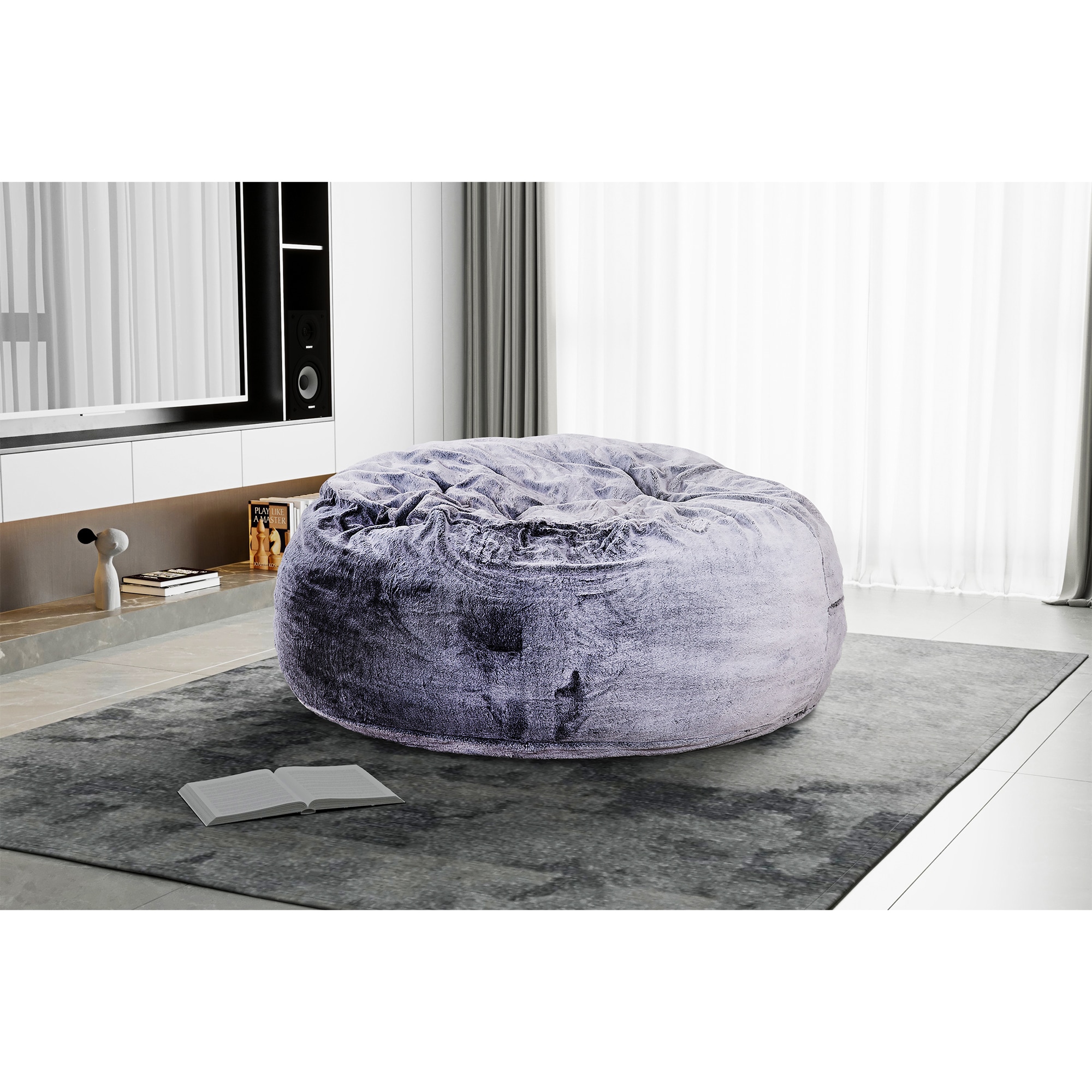 Sealy Bala Bean Bag Chair - Gray | P.C. Richard & Son