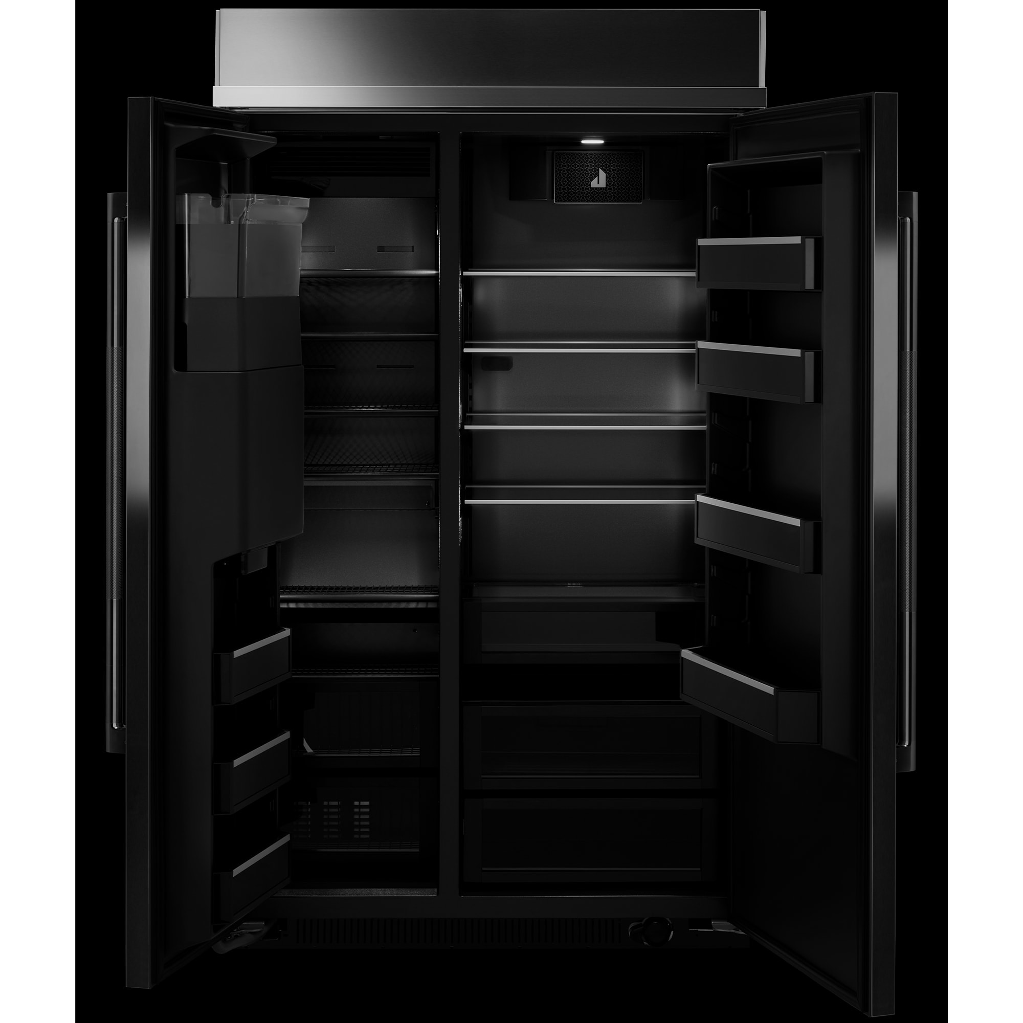 JennAir 48 in. 29.4 cu. ft. Built-In Side-by-Side Refrigerator with ...