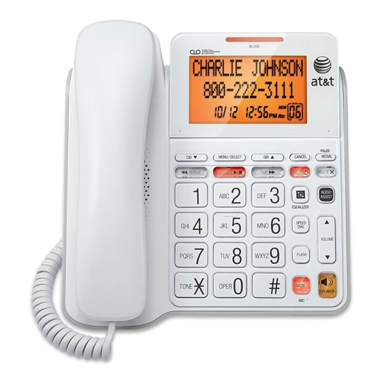 AT&T 1-Handset Landline Telephone with Large Display (CL4940)