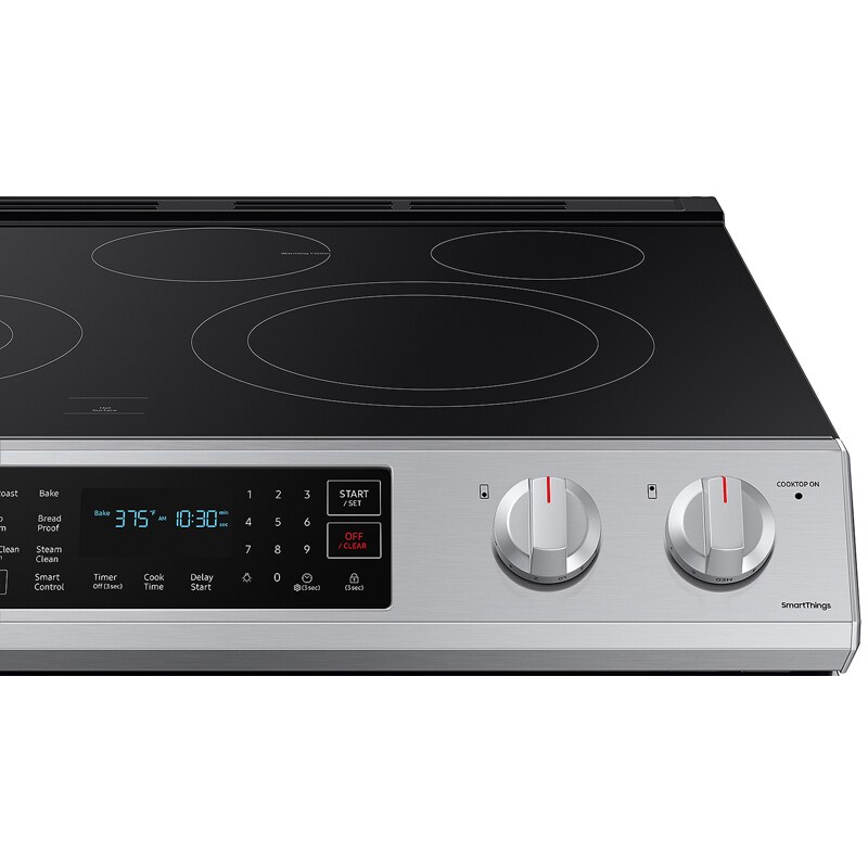 Samsung 30" SlideIn Electric Range with 5 Smoothtop Burners, 6.3 Cu