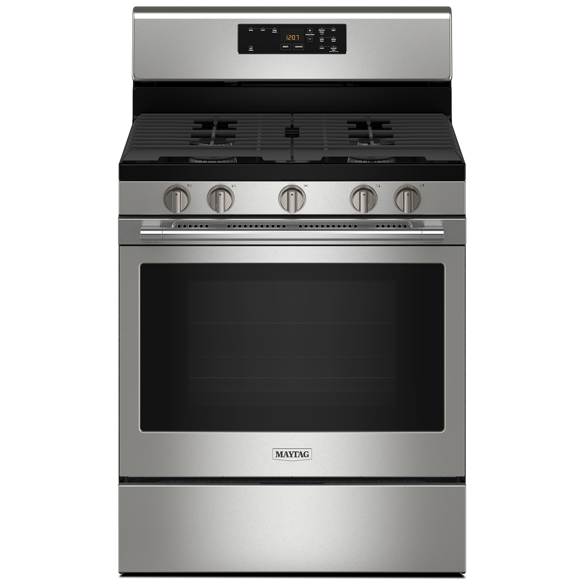 Maytag 30 in. 5.0 cu. ft. Oven Freestanding Gas Range with 5 Sealed ...