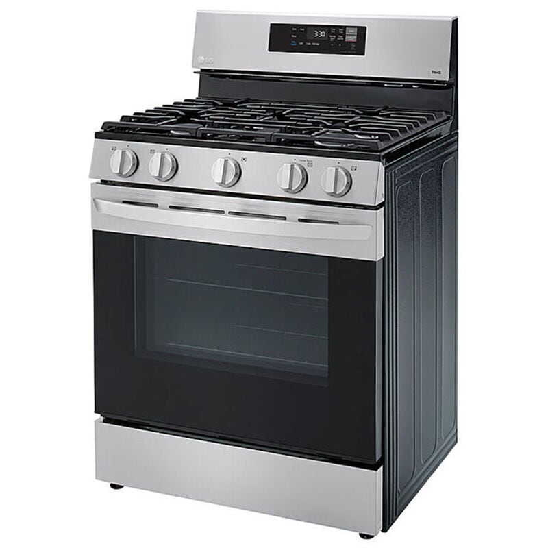 LG 30 in. 5.8 cu. ft. Smart Oven Freestanding Gas Range with 5 Sealed ...