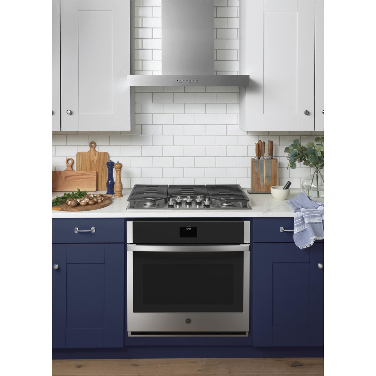 GE 30 in. Natural Gas Cooktop with 5 Sealed Burners - Stainless Steel ...