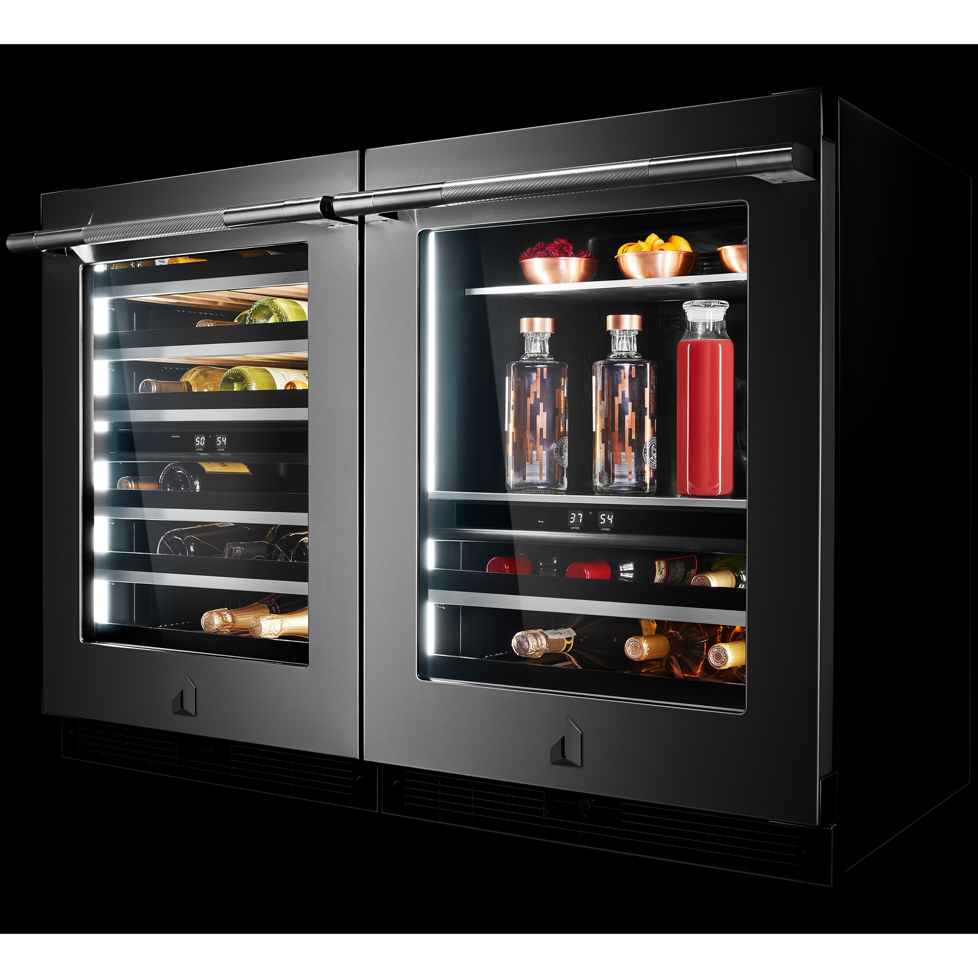 JennAir Rise 24 In Compact Built In Wine Cooler With 45 Bottle   AZ12 JUWFL242HL 