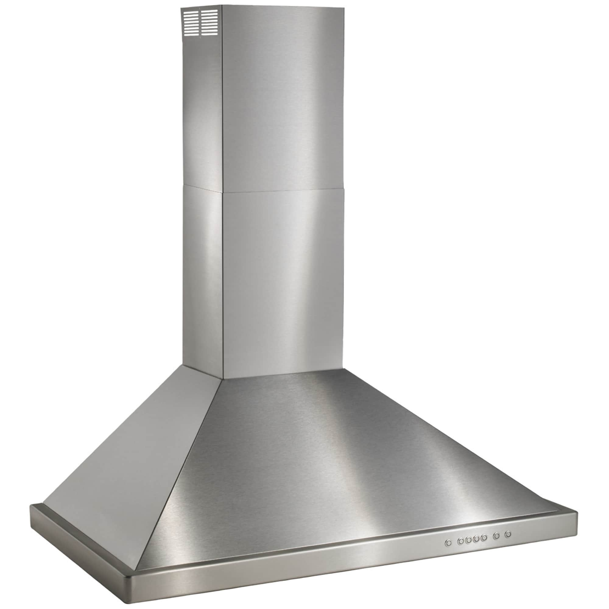 Best 30" Chimney Style Range Hood with 4 Speed Settings, 600 CFM, Convertible Venting & 2 Halogen Lights - Stainless Steel (WTT32I30SB)