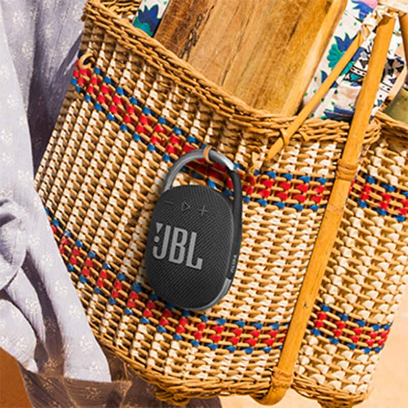 JBL CLIP 4 Portable Bluetooth Speaker - Black | P.C. Richard & Son