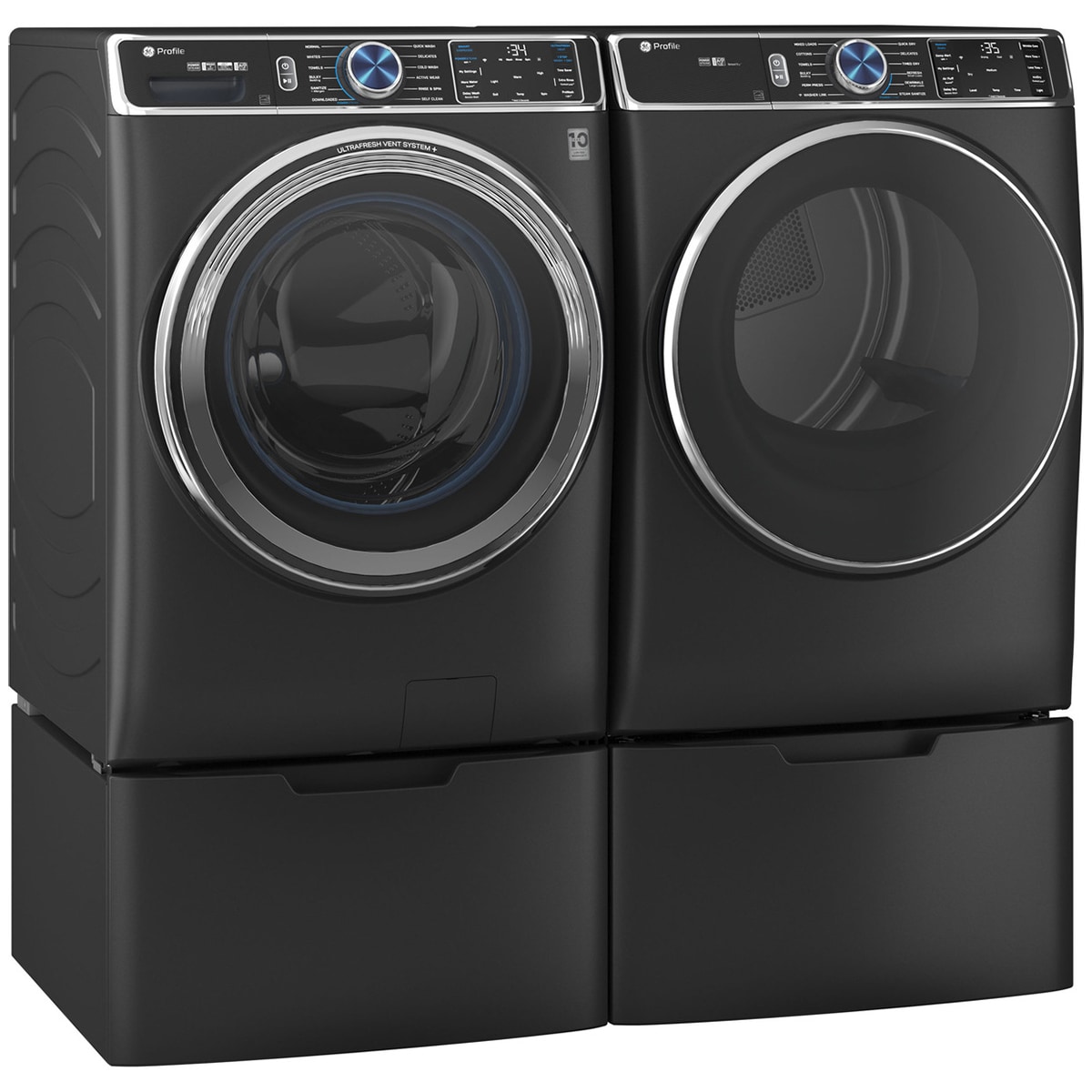 GE Profile 28 in. 7.8 cu. ft. Smart Stackable Electric Dryer with ...