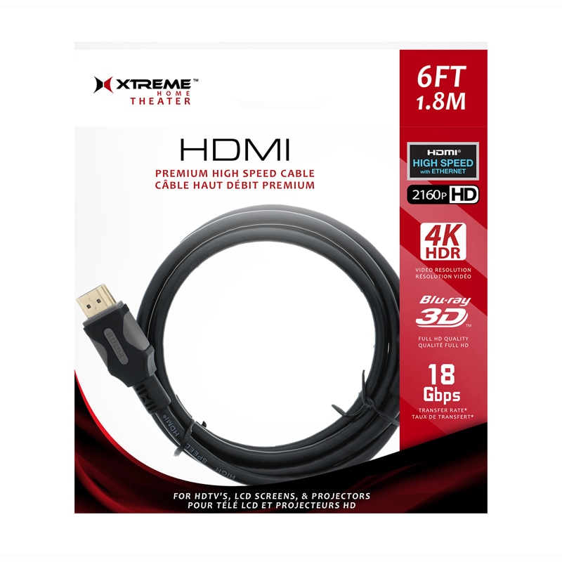 Xtreme High Speed 6 FT. HDMI Cable (XHV1-1024-BL)