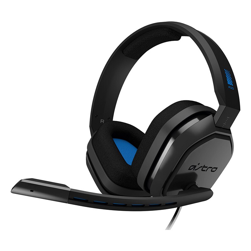 Astro Gaming A10 Wired Stereo Headset for PS5 & PS4 (Grey/Blue) (939-001509)