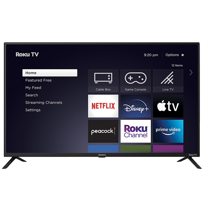 Element 43" 4K (2160p) Roku Smart LED TV with HDR (2020 Model) (E4AA43R-G)
