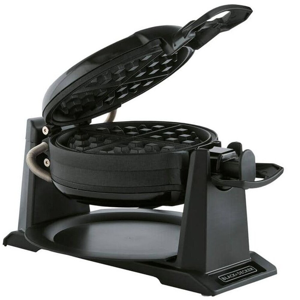 Black & Decker Double Flip Waffle Maker - Black | P.C. Richard & Son