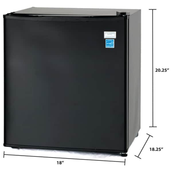 Avanti 18 in. 1.7 cu. ft. Mini Fridge - Black | P.C. Richard & Son