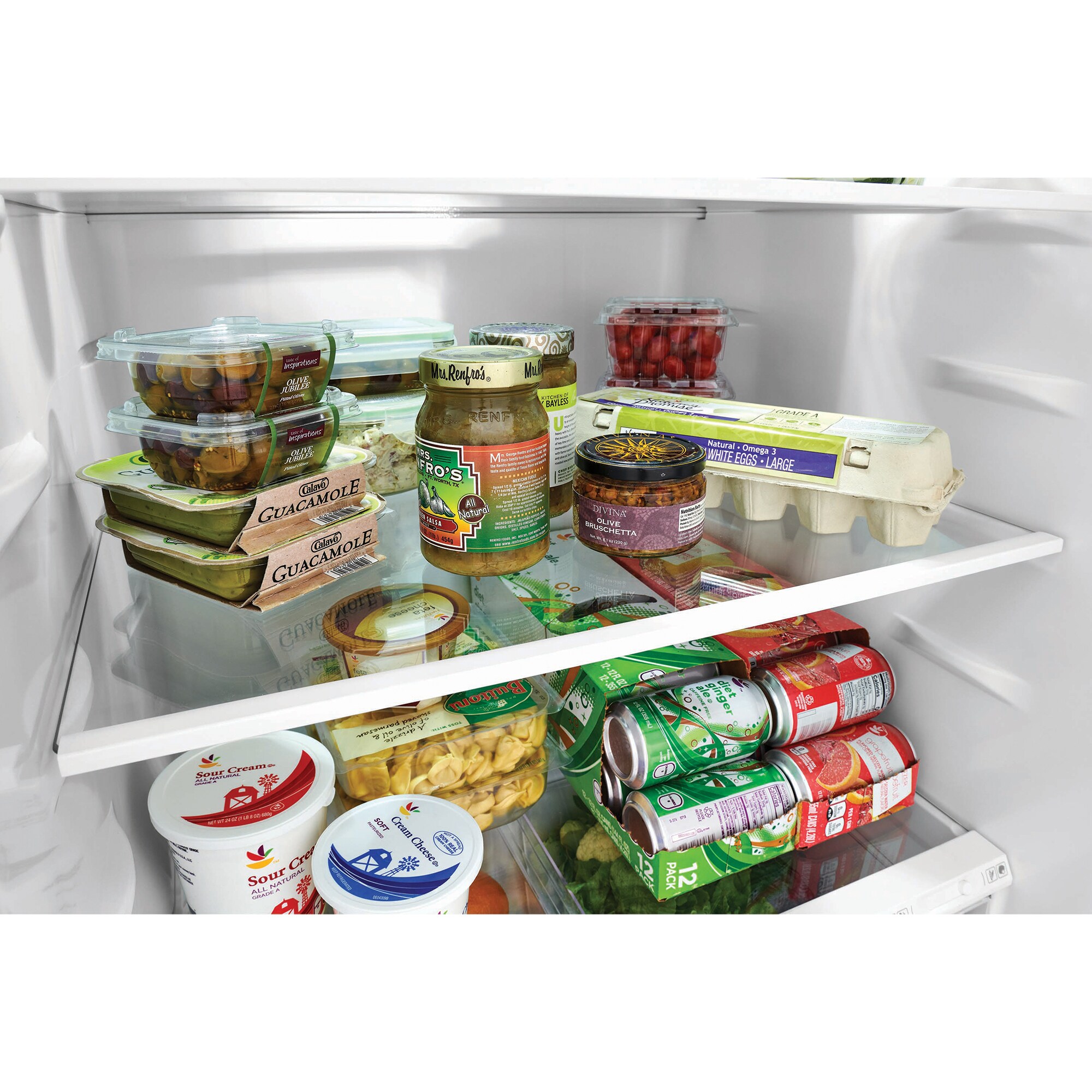 Frigidaire 28 in. 17.6 cu. ft. Top Freezer Refrigerator - Brushed Steel ...