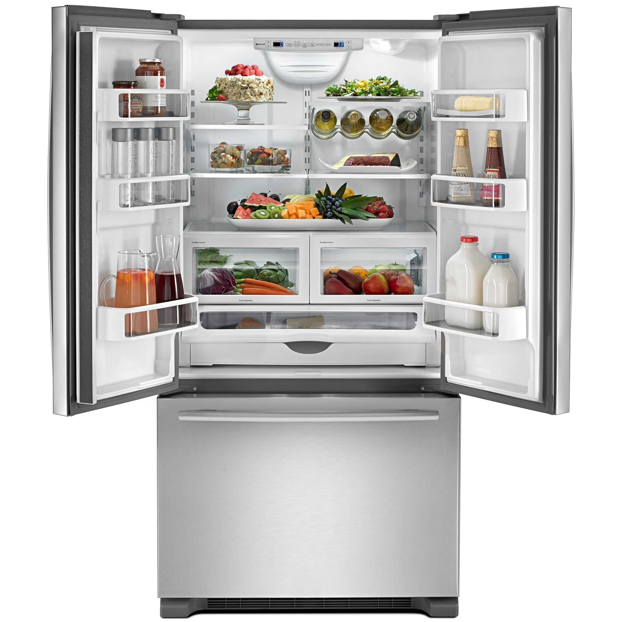 JennAir 36 in. 21.9 cu. ft. Counter Depth French Door Refrigerator with ...