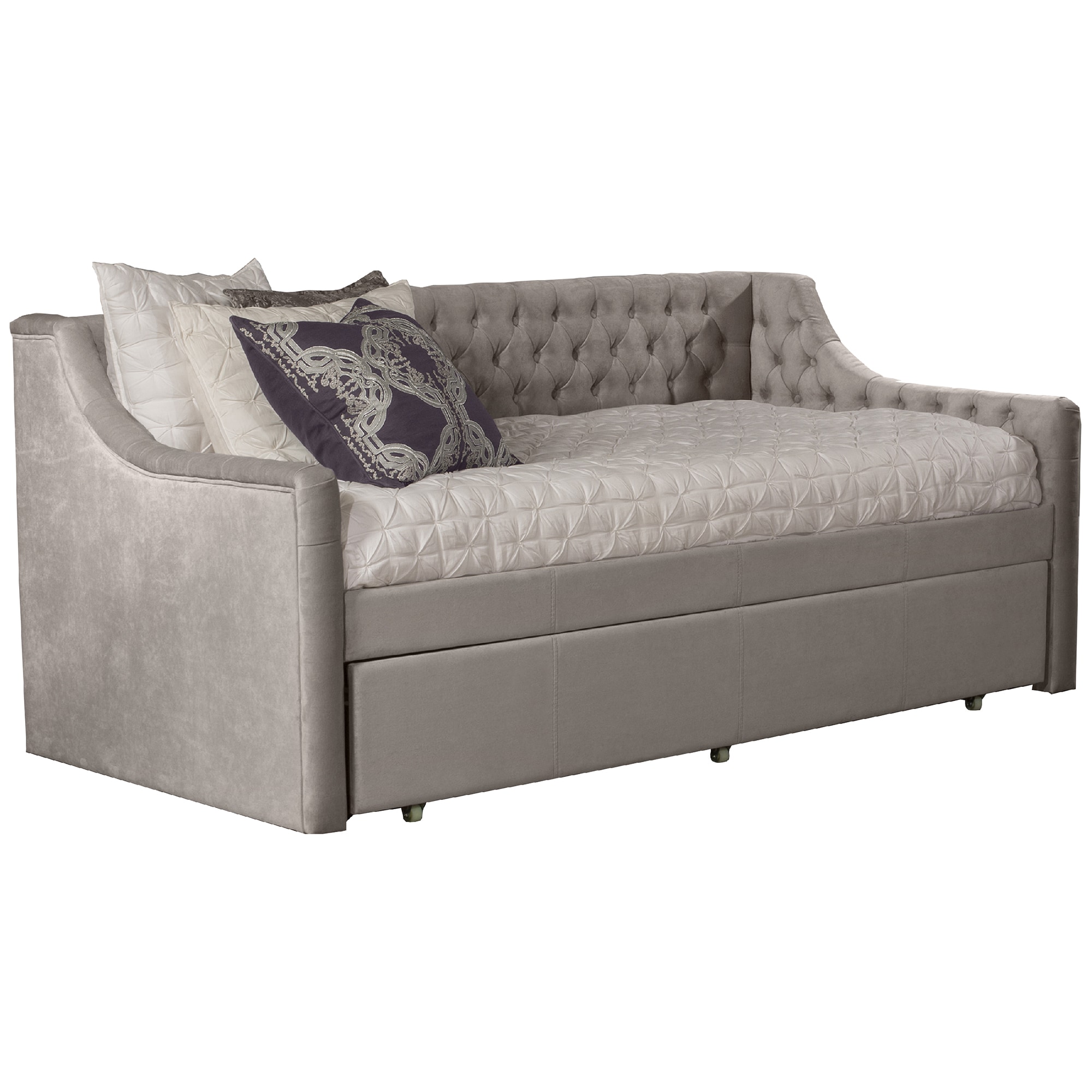 Hillsdale Furniture Jaylen Upholstered Twin Daybed With Trundle ...