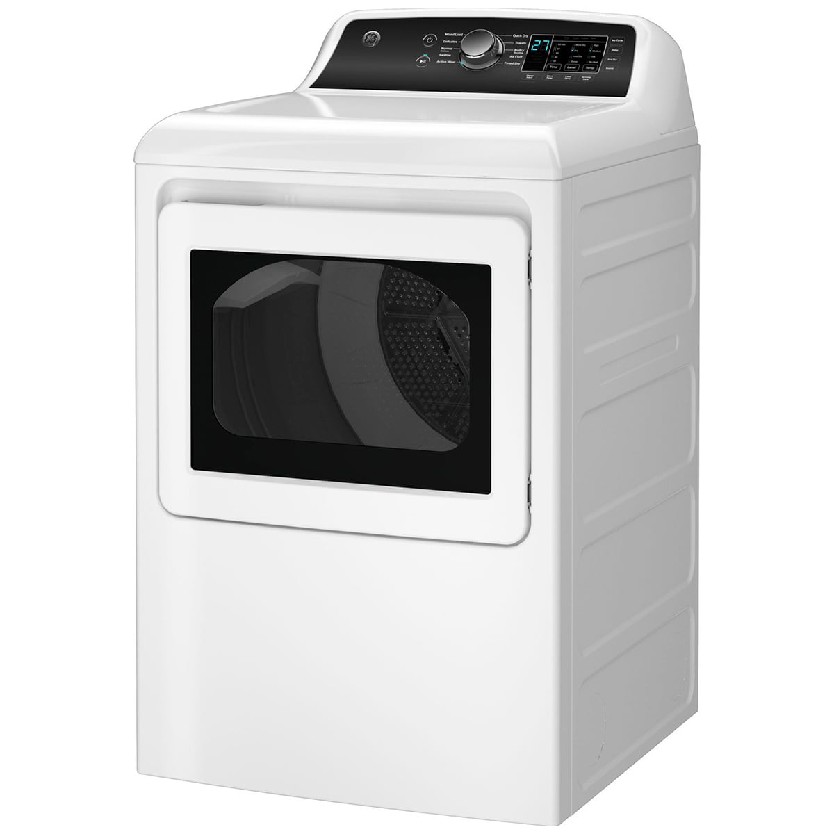 GE 27 in. 7.4 cu. ft. Electric Dryer with Sanitize Cycle & Sensor Dry