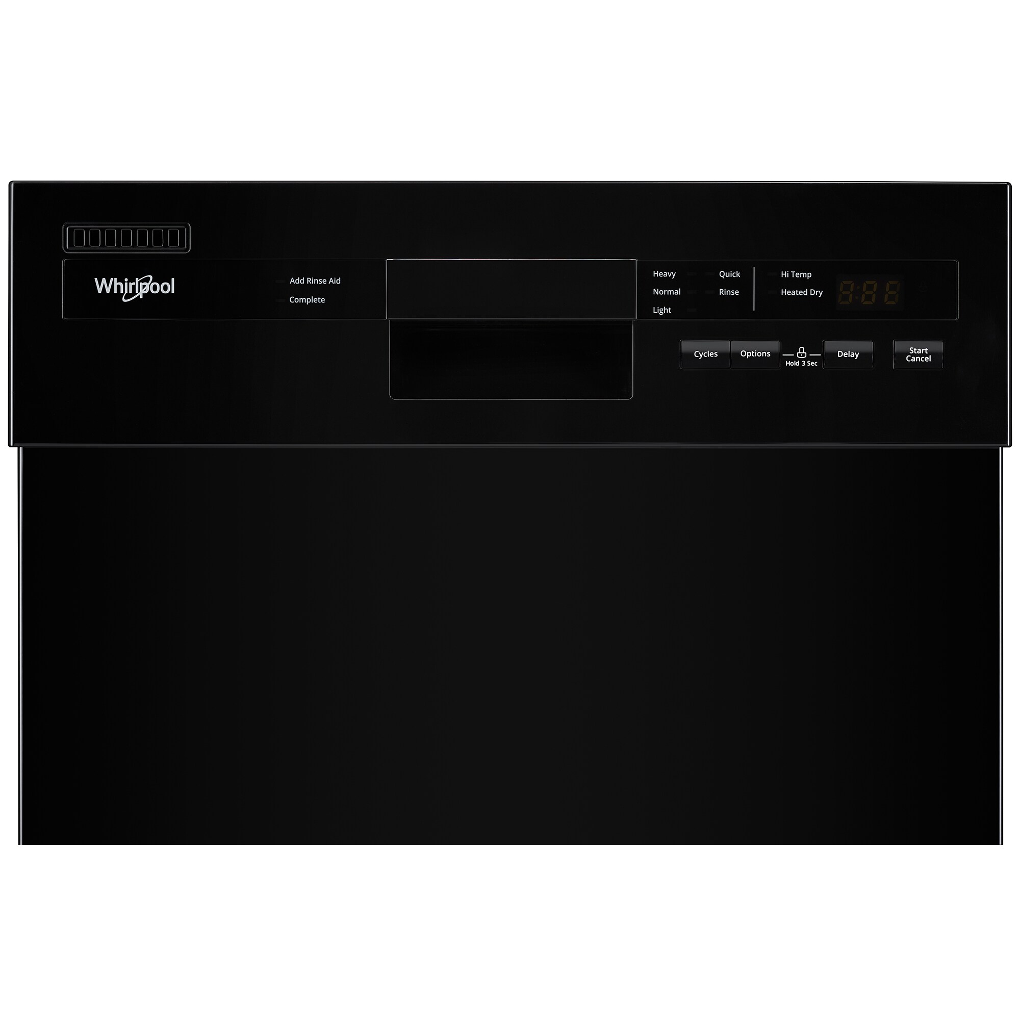 Whirlpool 18" BuiltIn Dishwasher with Front Control, 50 dBA Sound