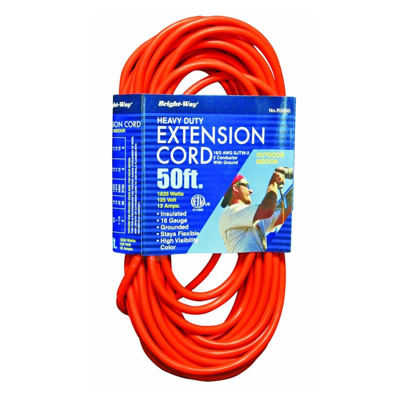 Bright Way 50' Heavy Duty Extension Cord (R2650)