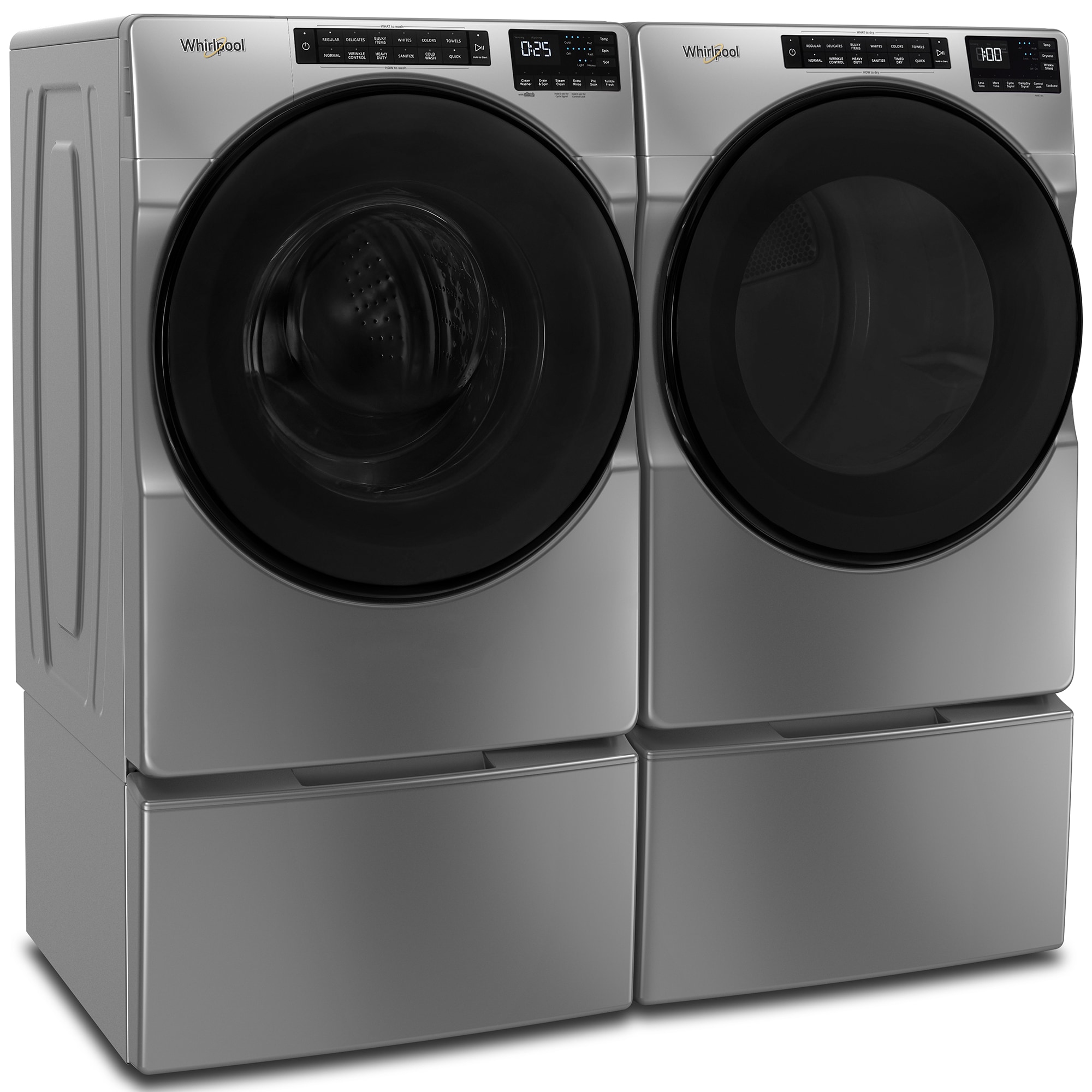 Whirlpool 27 in. 4.5 cu. ft. Stackable Front Load Washer with Quick ...