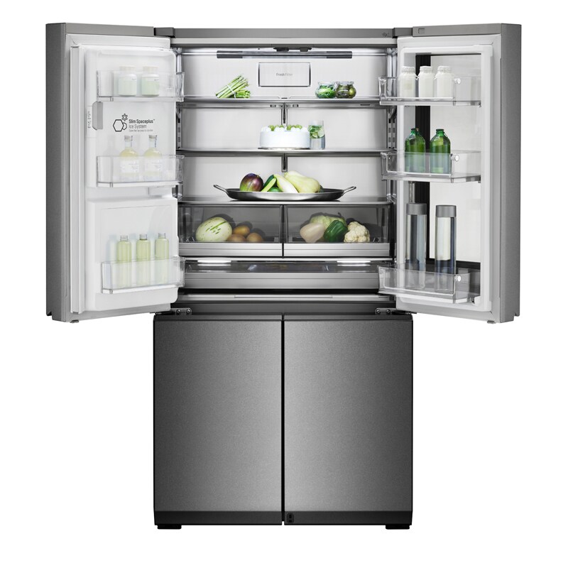 LG Signature 36 in. 30.8 cu. ft. Smart 4-Door French Door Refrigerator ...