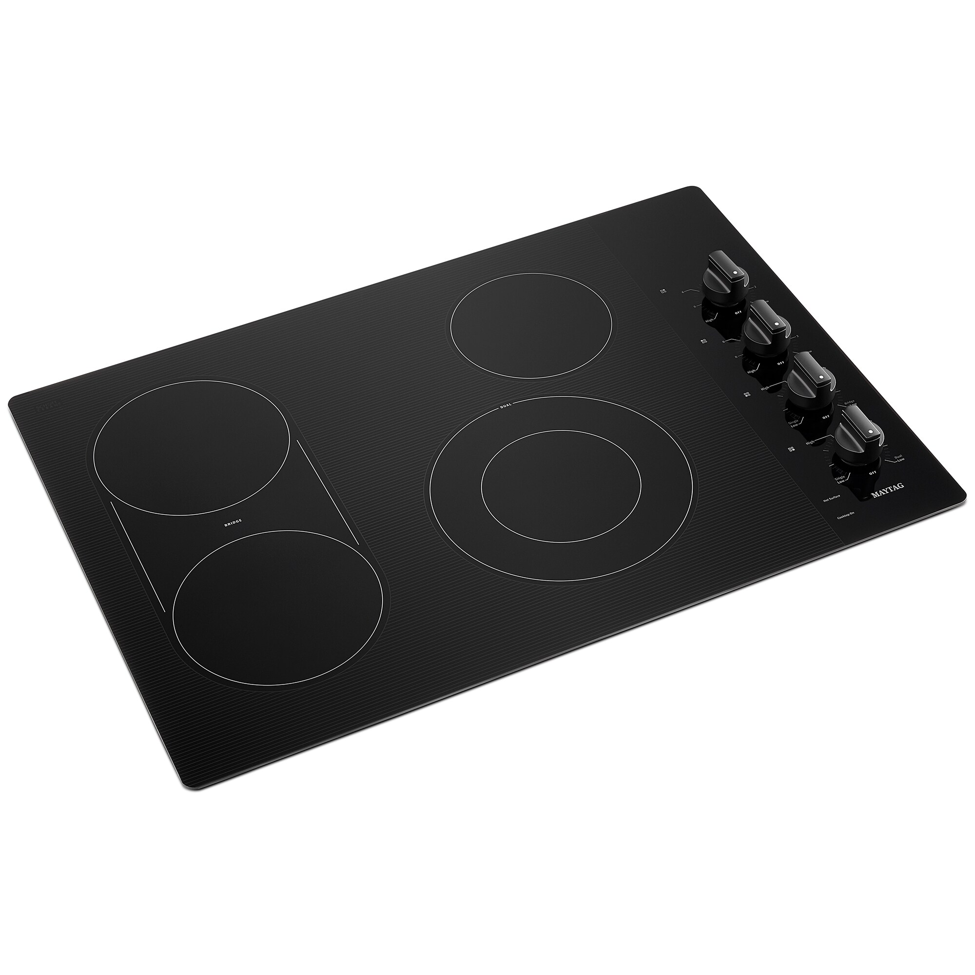 Maytag 30 in. 4-Burner Electric Cooktop with Griddle & Reversible Grill ...