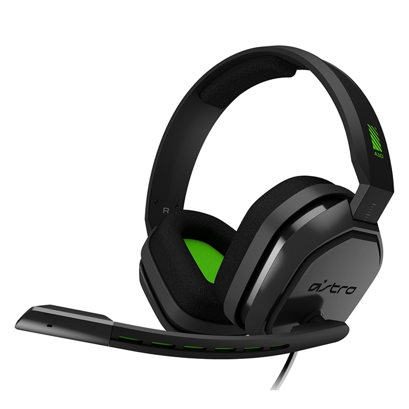 Astro Gaming A10 Wired Stereo Gaming Headset for Xbox Series X|S & Xbox One (Grey/Green) (939-001510)