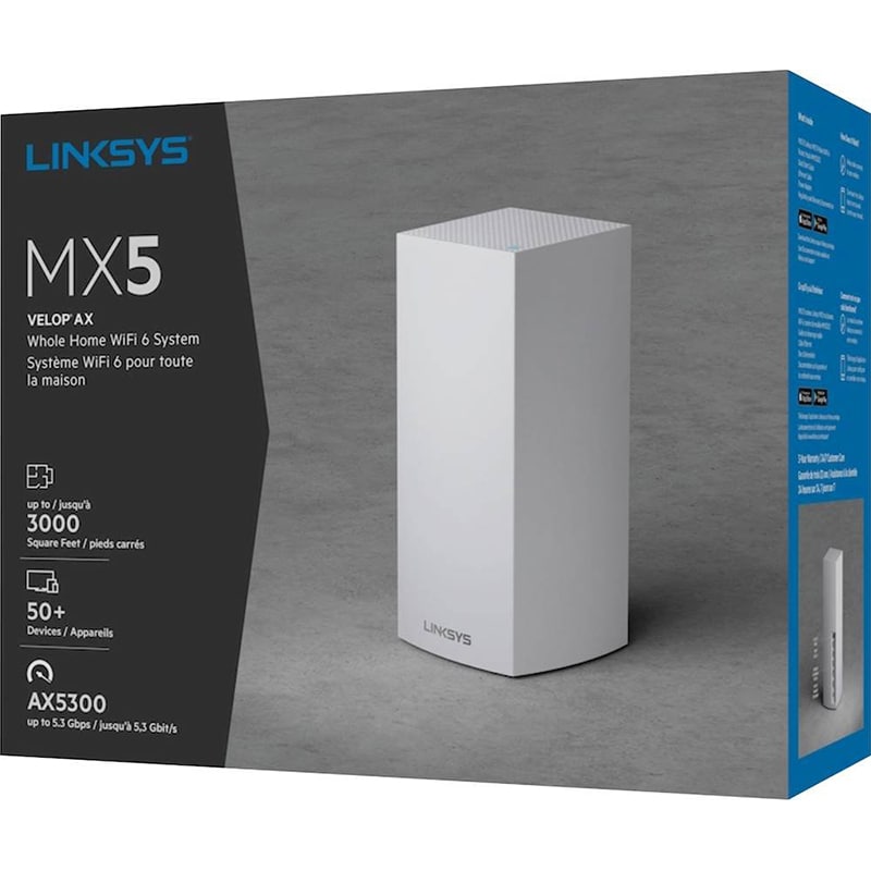 Linksys MX5 Velop AX Whole Home Mesh MU-MIMO WiFi 6 System | P.C ...